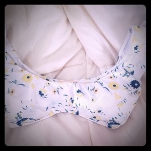 NWOT Anthropologie Eberjey Ruffle Bikini Top